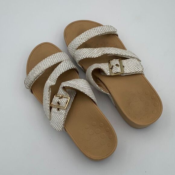 Vionic Pacific Rio slide sandals snake skin slide platform women’s size 10 - Picture 7 of 14